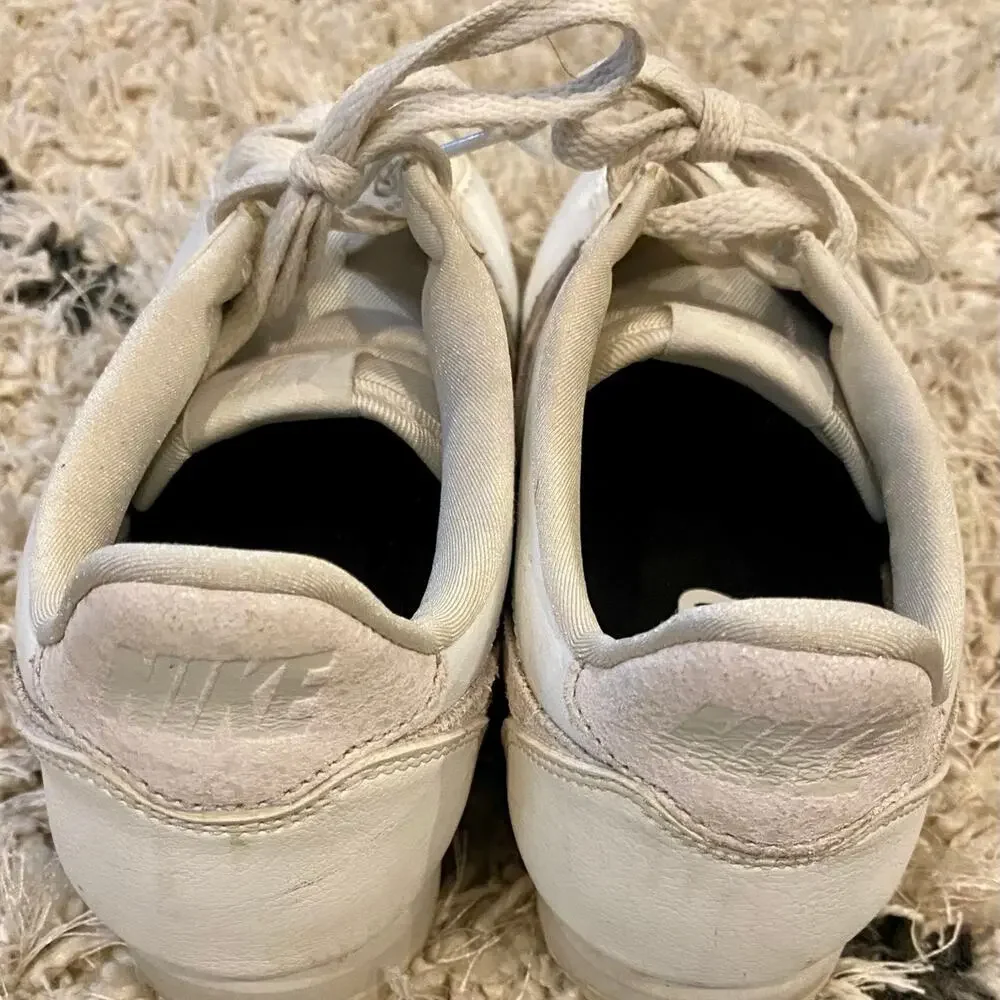 Nike Cortez Basic Leather White & Pink Women's Size 7.5